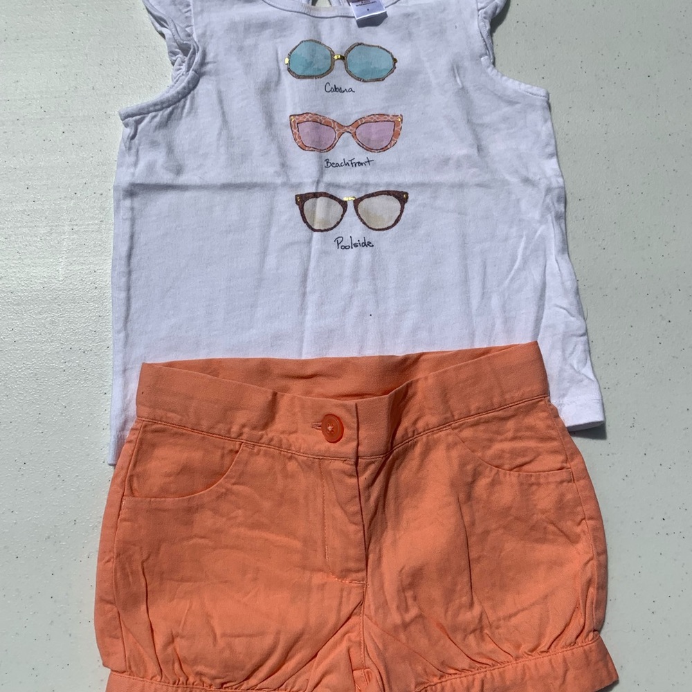 Janie & Jack, size 3/2T, sunglasses tank & shorts